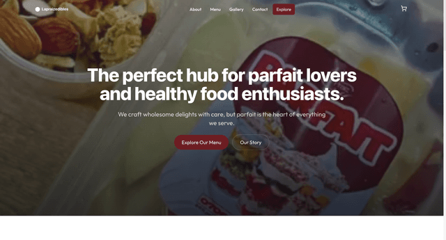 LaPraiz Edibles - Web Design & Development project screenshot